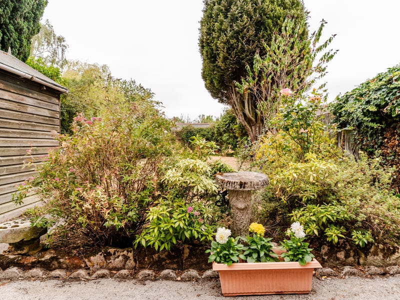 Secure garden with outdoor seating